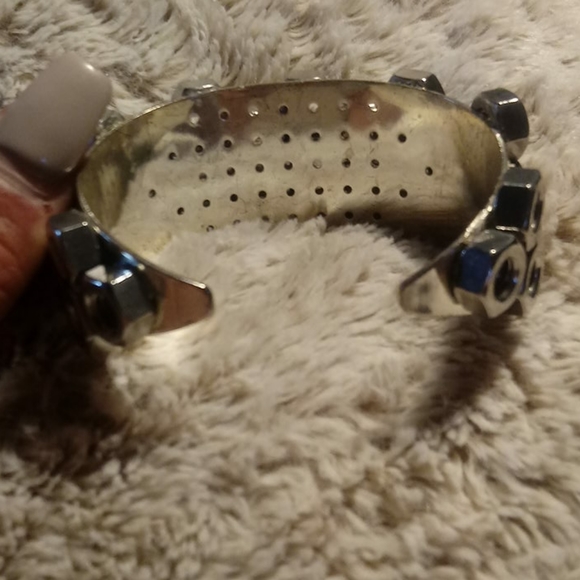 Cool Silver Nuts Bracelet Different Mens - Picture 12 of 16